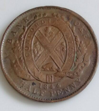 MONEDA ANTIGUA CANADA 1844 PROVINCIA DE CANADA - Image 5