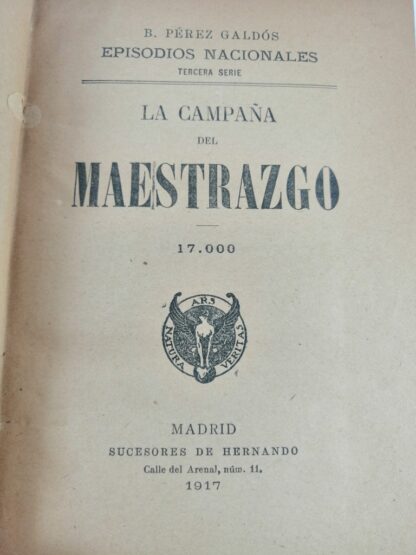 LIBRO ANTIGUO. OBRAS DE PEREZ GALDOS 1917 2 VOL. NVL - Image 5