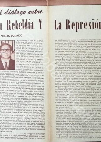 CARTEL ANTIGUO ORIGINAL DE EVENTOS DE TLATELOLCO 1968 REBELDIA Y REPRESION