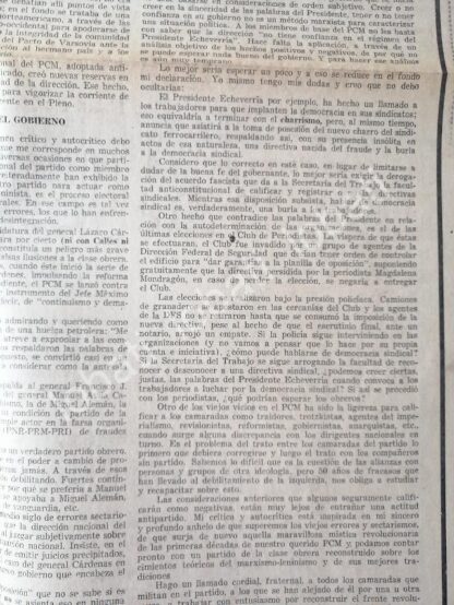 CARTEL ANTIGUO ORIGINAL DE MANIFIESTO COMUNISTA DE DAVID ALFARO SIQUEIROS 1971 / MUY RARO - Image 2