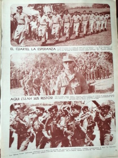 CARTEL ANTIGUO ORIGINAL DE REPORTAJE DE LA MUERTE DEL CHE GUEVARA 1967 / RARO - Image 4