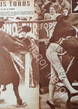 CARTEL ANTIGUO ORIGINAL DE CORRIDA Y CORNADA MORTAL DE JOSELILLO 1947 / TOROS
