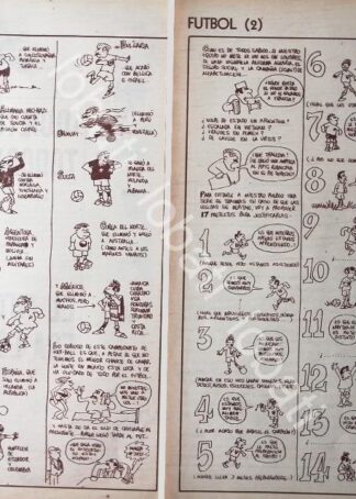 CARTEL ANTIGUO ORIGINAL DE CARICATURA VINTAGE. RIUS. COPA DEL MUNDO 1966 / FUTBOL