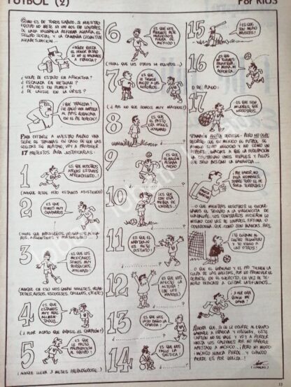 CARTEL ANTIGUO ORIGINAL DE CARICATURA VINTAGE. RIUS. COPA DEL MUNDO 1966 / FUTBOL - Image 3