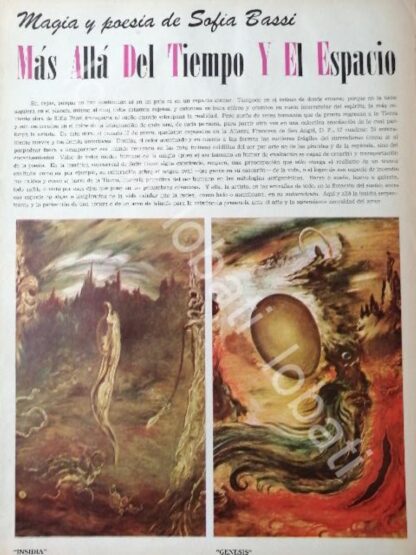 CARTEL ANTIGUO ORIGINAL DE EXPOSICION DE LA PINTORA SOFIA BASSI 1973 / PINTORES - Image 3