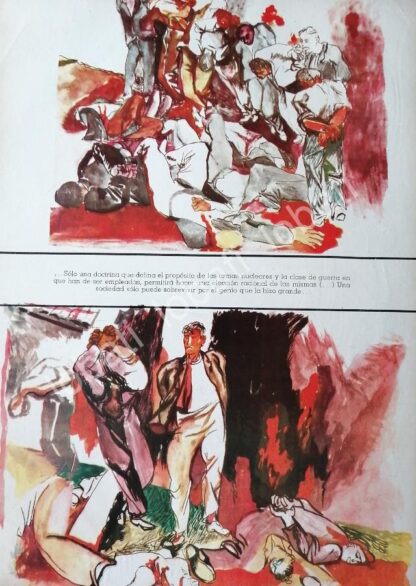 CARTEL ANTIGUO ORIGINAL DE ARMAS NUCLEARES, DIBUJOS DE RENATO GUTOSO - Image 2