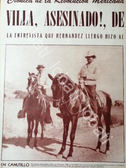 CARTEL ANTIGUO ORIGINAL DE RESEÑA. PANCHO VILLA SESINADO 1966 - Image 3