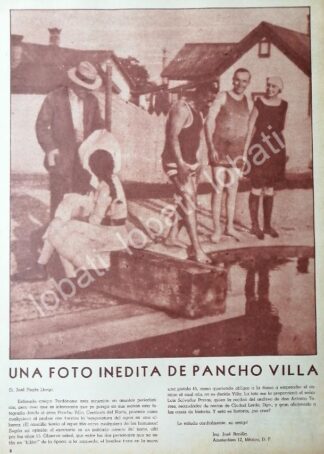 CARTEL ANTIGUO ORIGINAL DE PANCHO VILLA Y SU FOTO INAEDITA 1966 / RARO