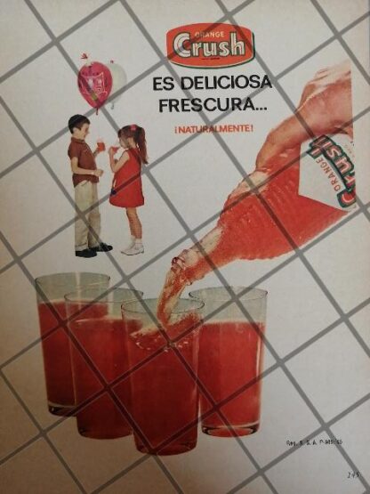 12 CARTELES ANTIGUOS REFRESCOS ORANGE CRUSH 50s 60s /341 - Image 8