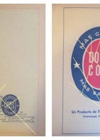 2 AFICHES DE PUBLICIDAD ANTIGUA REFRESCOS DOBLE COLA 1958