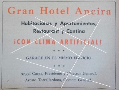 6 AFICHES ANTIGUOS HOTEL ANCIRA MONTERREY 1963 1950s 60s - Image 5