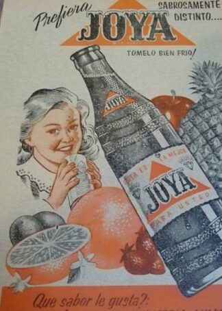 PUBLICIDAD ANTIGUA REFRESCOS JOYA 1961