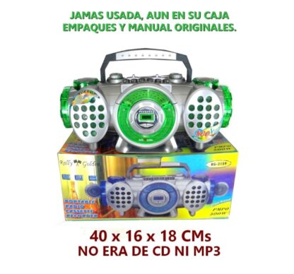 RARA RADIO GRABADORA RETRO. RALLY GOLDEN, JAMAS USADA AÑOS 90s - Image 2