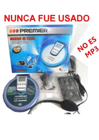 REPRODUCTOR DE CD RETRO. PREMIER, AÑOS 90s JAMAS USADO