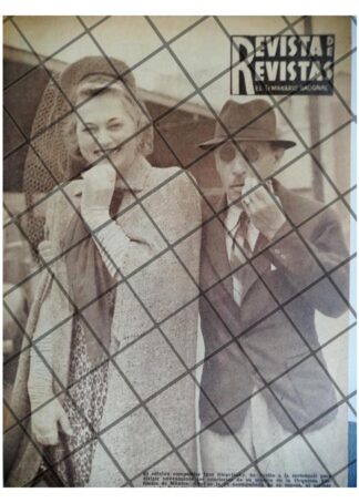 AFICHE ANTIGUO. IGOR STRAVINSKY Y ESPOSA EN MEXICO 1941