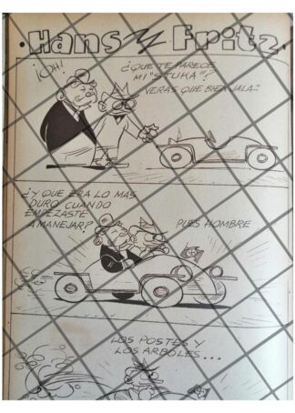 RARA TIRA COMICA ANTIGUA 1941 HANS Y FRITZ /ANGEL ZAMARRIPA 10