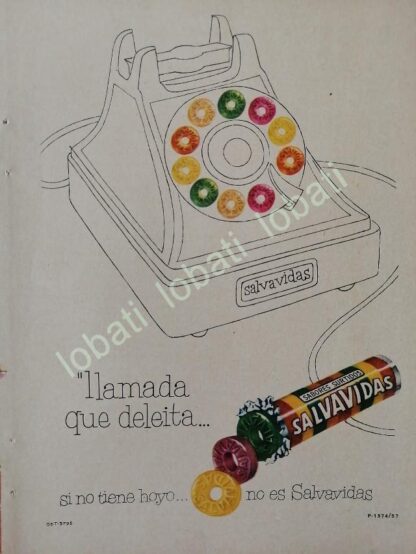 CARTEL ANTIGUO ORIGINAL DE COLECCION DE 18 AFICHES DULCES SALVAVIDAS 1940/50s UNICA - Image 11