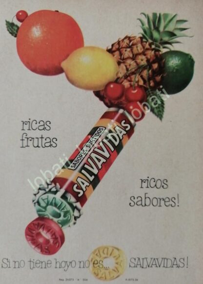 CARTEL ANTIGUO ORIGINAL DE COLECCION DE 18 AFICHES DULCES SALVAVIDAS 1940/50s UNICA - Image 19