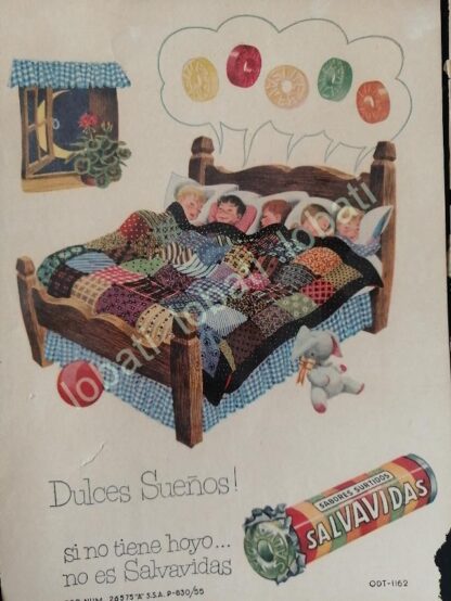 CARTEL ANTIGUO ORIGINAL DE COLECCION DE 18 AFICHES DULCES SALVAVIDAS 1940/50s UNICA - Image 7