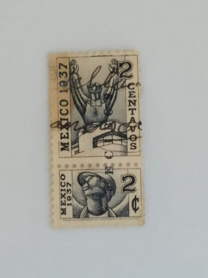TIMBRE FISCAL ANTIGUO. 1937 2C - Image 2