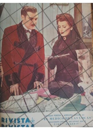 PORTADA RETRO PELICULA EL MEDICO DE LAS LOCAS 1944