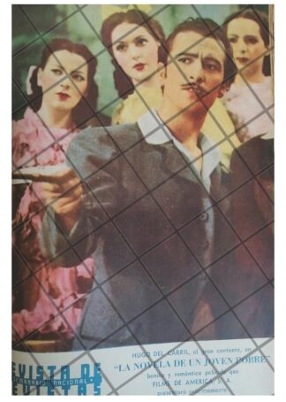 PORTADA RETRO PELICULA LA NOVELA DE UN JOVEN POBRE