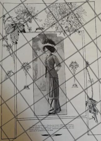 CARTEL ANTIGUO 1910 VESTIDOS -46