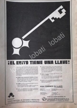 CARTEL ANTIGUO ORIGINAL DE BANCO NACIONAL FINANCIERA 1980 /131