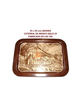 CHAROLA COCA COLA. TAMAÑO GRANDE. CATEDRAL 1890, FAB. 1973