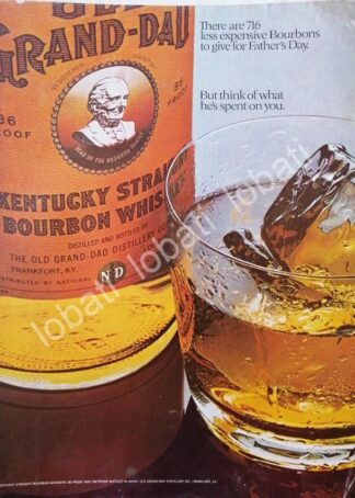 CARTEL ANTIGUO ORIGINAL DE VINOS. WHISKY GRAND DAD 1970 /587