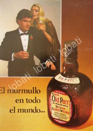 CARTEL ANTIGUO ORIGINAL DE VINOS. WHISKY OLD PARR 1976 /556