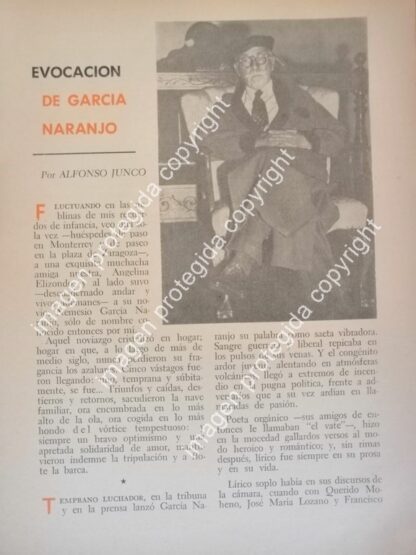AFICHE RETRO MUERE NEMESIO GARCIA NARANJO 1962 / Politicos - Image 5