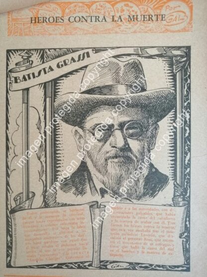 13 GRABADOS ANTIGUOS DE LEONEL GARCIA 1945 MEDICOS CELEBRES. /Caricaturistas - Image 3