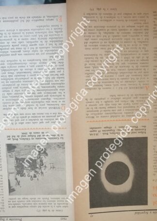 AFICHE RETRO. EL ECLIPSE DEL 25 ENERO DE 1944. POR. JOAQUIN GALLO /Cientificos