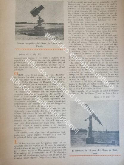 AFICHE RETRO. EL ECLIPSE DEL 25 ENERO DE 1944. POR. JOAQUIN GALLO /Cientificos - Image 4