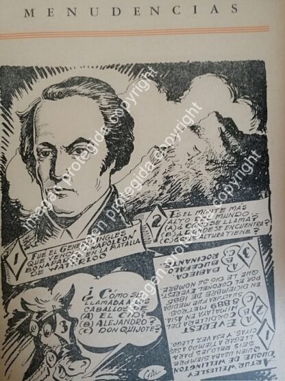 4 TIRAS COMICAS ANTIGUAS DE LEONEL GARCIA 1952 MENUDENCIAS. /RARO - Image 4
