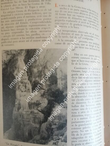 AFICHE RETRO. LAS GRUTAS DE VILLA DE GARCIA. N.L. 1952 / LDM - Image 2
