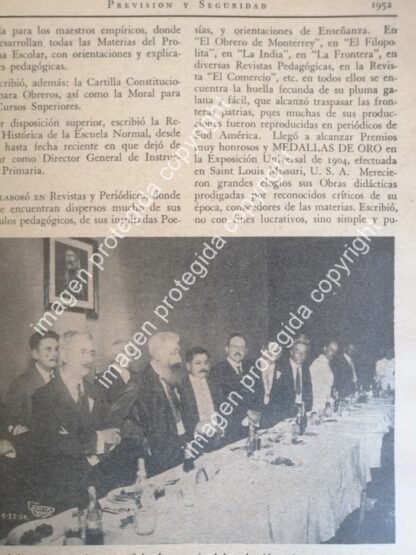 AFICHE RETRO. SOBRE DON. SERAFIN PEÑA. 1952 / Maestros - Image 3