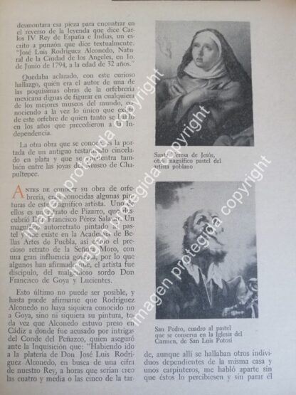 AFICHE RETRO. JOSE LUIS RODRIGUEZ ALCONEDO 1959 / Pintores /Artistas - Image 3