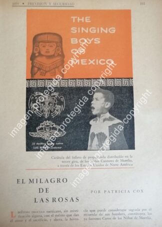 AFICHE RETRO. LOS NIÑOS CANTORES DE MORELIA 1959 /P2