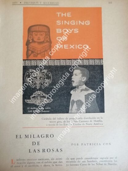 AFICHE RETRO. LOS NIÑOS CANTORES DE MORELIA 1959 /P2