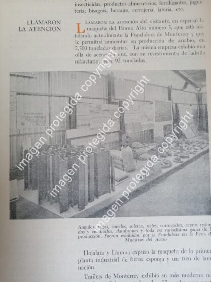 AFICHE RETRO . REPORTAJE 65 ANIVERSARIO DE FUNDIDORA MONTERREY 1966 - Image 7