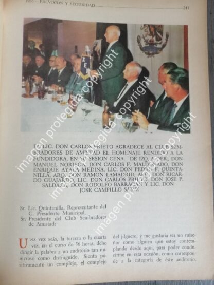 AFICHE RETRO . REPORTAJE 65 ANIVERSARIO DE FUNDIDORA MONTERREY 1966 - Image 2